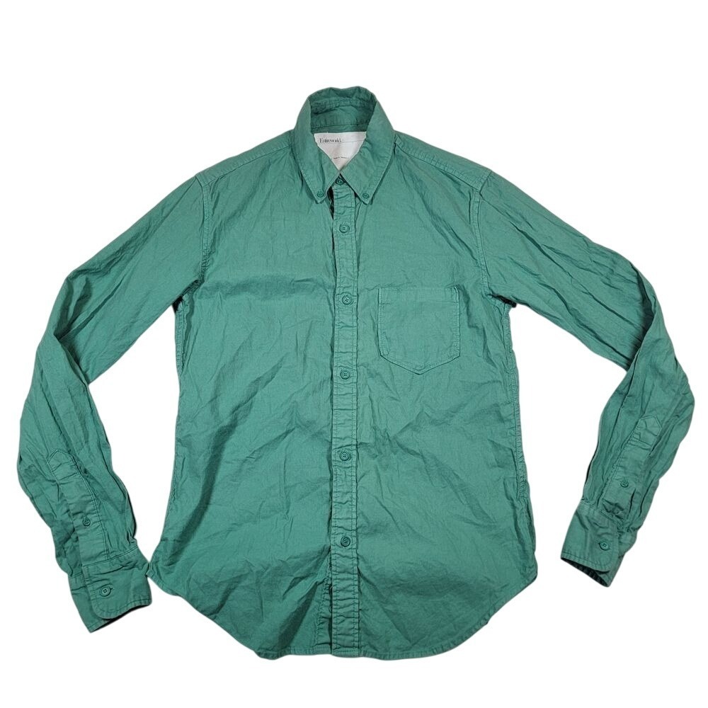 Entireworld. Men's Button Down Oxford Shirt Sz XS Green Type A Version 1 Organic